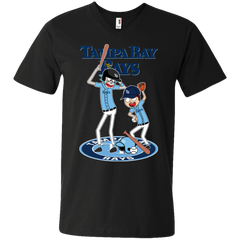 Tampa Bay Rays Baseball Rick And Morty Men's V-Neck T-Shirt - The White Eagles