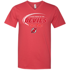Dilly Dilly A True Friend Of The New Jersey Devils Men's V-Neck T-Shirt - The White Eagles