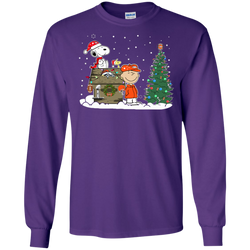 Denver Broncos Snoopy The Peanuts Ugly Christmas Sweater  Super Bowl LS Cotton T-Shirt - The White Eagles