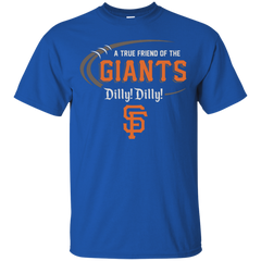 Dilly Dilly Ny Giants A True Friend Of The Giants Cotton T-Shirt - The White Eagles