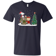 Kansas City Chiefs Snoopy The Peanuts Ugly Christmas Sweater  Super Bowl Men's V-Neck T-Shirt - The White Eagles