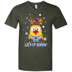 Minion Lamar Cardinals Ugly Christmas Sweaters Let It Snow Men's V-Neck T-Shirt - The White Eagles