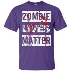 Zombie Lives Matter Tshirt Cotton T-Shirt - The White Eagles