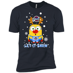 Minion Cleveland Cavaliers Ugly Christmas Sweaters Let It Snow Men's Sleeve Shirt - The White Eagles