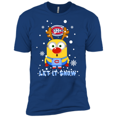 Minion Montréal Canadiens Ugly Christmas Sweaters Let It Snow Men's Sleeve Shirt - The White Eagles