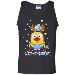 Minion Drake Bulldogs Ugly Christmas Sweaters Let It Snow Tank Top - The White Eagles