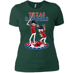 Texas Rangers Baseball Rick And Morty Ladies' Shirt - The White Eagles