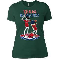 Texas Rangers Baseball Rick And Morty Ladies' Shirt - The White Eagles