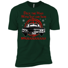 Deck The Halls With Salt And Iron Impala Lalalalalalala Supernatural Ugly Christmas Sweater Men's Sleeve Shirt - The White Eagles