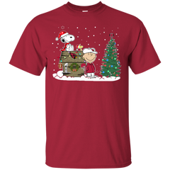 Arizona Cardinals Snoopy The Peanuts Movie Christmas Football Super Bowl Cotton T-Shirt - The White Eagles