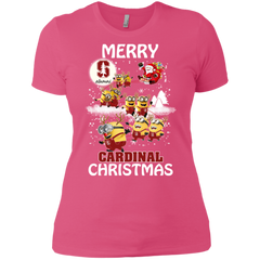 Stanford Cardinal Ugly Christmas Sweaters Minions Santa Claus Merry Christmas Ladies' Shirt - The White Eagles