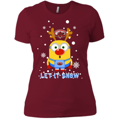 Minion Jacksonville State Gamecocks Ugly Christmas Sweaters Let It Snow Ladies' Shirt - The White Eagles