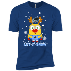Minion Eastern Illinois Panthers Ugly Christmas Sweaters Let It Snow Men's Sleeve Shirt - The White Eagles