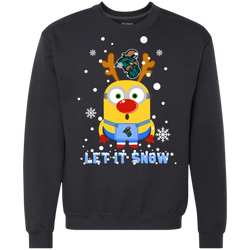 Minion Coastal Carolina Chanticleers Ugly Christmas Sweaters Let It Snow Sweatshirt - The White Eagles