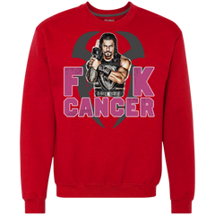 Roman Reigns Fuck Cancer Breast Cancer Awareness Sweatshirt - The White Eagles