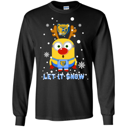 Minion Northern Colorado Bears Ugly Christmas Sweaters Let It Snow LS Cotton T-Shirt - The White Eagles