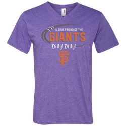 Dilly Dilly Ny Giants A True Friend Of The Giants Men's V-Neck T-Shirt - The White Eagles
