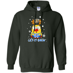 Minion Anaheim Ducks Ugly Christmas Sweaters Let It Snow Hoodie - The White Eagles
