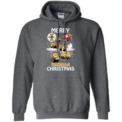 Idaho Vandals Ugly Christmas Sweaters Minions Santa Claus Merry Christmas Hoodie - The White Eagles