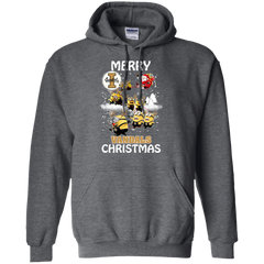 Idaho Vandals Ugly Christmas Sweaters Minions Santa Claus Merry Christmas Hoodie - The White Eagles