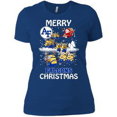 Air Force Falcons T Shirts Minions Santa Claus Merry Christmas Hoodies Sweatshirts Ladies' Shirt - The White Eagles