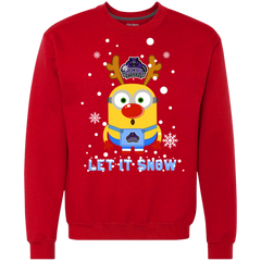 Minion Central Arkansas Bears Ugly Christmas Sweaters Let It Snow Sweatshirt - The White Eagles