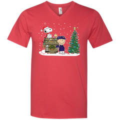Minnesota Vikings Snoopy The Peanuts Ugly Christmas Sweater  Super Bowl Men's V-Neck T-Shirt - The White Eagles