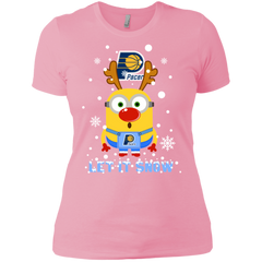 Minion Indiana Pacers Ugly Christmas Sweaters Let It Snow Ladies' Shirt - The White Eagles