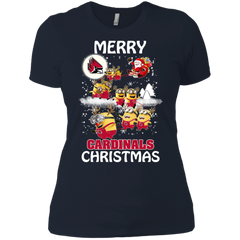 Ball State Cardinals T Shirts Minions Santa Claus Merry Christmas Ladies' Shirt - The White Eagles