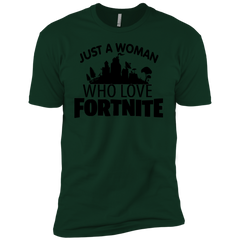 Fortnite Just A Woman Who Loves Fortnite Men's Sleeve Shirt - The White Eagles