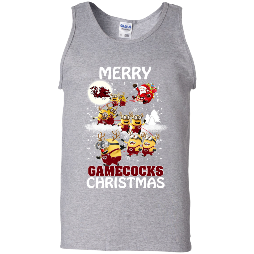 South Carolina Gamecocks Ugly Christmas Sweaters Minions Santa Claus T The White Eagles