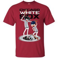 Chicago White Sox Baseball Rick And Morty Cotton T-Shirt - The White Eagles