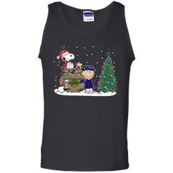 Baltimore Ravens Snoopy The Peanuts Ugly Christmas Sweater  Super Bowl Tank Top - The White Eagles