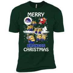 Boise State Broncos Ugly Christmas Sweaters Minions Santa Claus Merry Christmas Men's Sleeve Shirt - The White Eagles