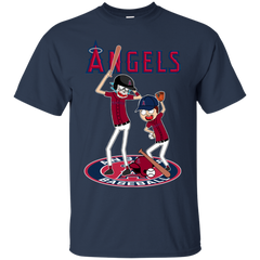 Los Angeles Angels Baseball Rick And Morty Cotton T-Shirt - The White Eagles