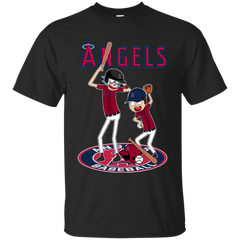 Los Angeles Angels Baseball Rick And Morty Cotton T-Shirt - The White Eagles