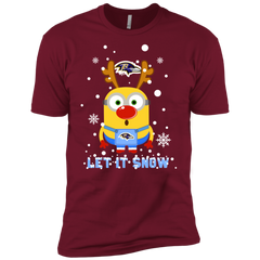 Minion Baltimore Ravens Ugly Christmas Sweaters Let It Snow Men's Sleeve Shirt - The White Eagles
