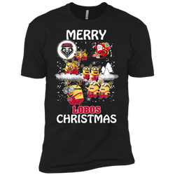 New Mexico Lobos Ugly Christmas Sweaters Minions Santa Claus Merry Christmas Men's Sleeve Shirt - The White Eagles