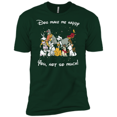 Disney Dogs. Dogs Make Me Happy You Not So Much Tshirts Men's Sleeve Shirt - The White Eagles