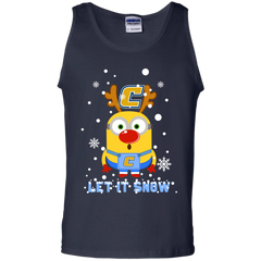 Minion Chattanooga Mocs Ugly Christmas Sweaters Let It Snow Tank Top - The White Eagles