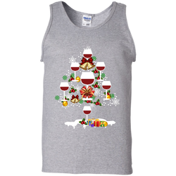 Christmas Is Coming Wine Santa Claus Ugly Christmas Sweater Tank Top - The White Eagles