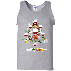 Christmas Is Coming Wine Santa Claus Ugly Christmas Sweater Tank Top - The White Eagles