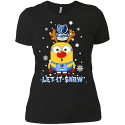 Minion Memphis Grizzlies Ugly Christmas Sweaters Let It Snow Ladies' Shirt - The White Eagles