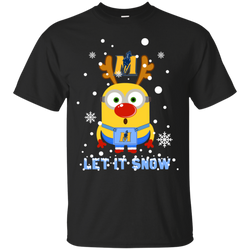 Minion Murray State Racers Ugly Christmas Sweaters Let It Snow Cotton T-Shirt - The White Eagles