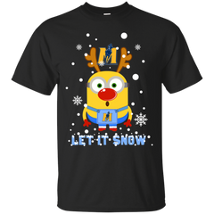 Minion Murray State Racers Ugly Christmas Sweaters Let It Snow Cotton T-Shirt - The White Eagles