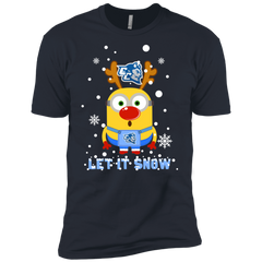 Minion Central Connecticut State Blue Devils Ugly Christmas Sweaters Let It Snow Men's Sleeve Shirt - The White Eagles