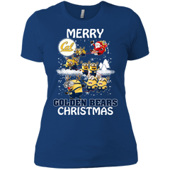California Golden Bears Ugly Christmas Sweaters Minions Santa Claus Merry Christmas Ladies' Shirt - The White Eagles