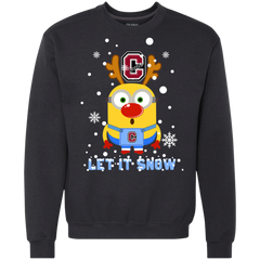 Minion Colgate Raiders Ugly Christmas Sweaters Let It Snow Sweatshirt - The White Eagles