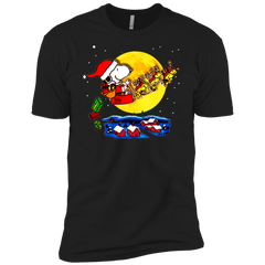 Snoopy Santa Claus Christmas The Peanuts Movie Men's Sleeve Shirt - The White Eagles