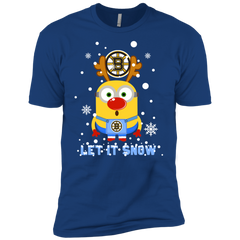 Minion Boston Bruins Ugly Christmas Sweaters Let It Snow Men's Sleeve Shirt - The White Eagles